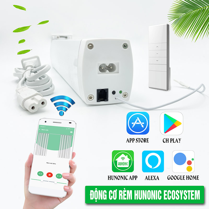 Động cơ rèm tự động thông minh Hunonic Ecosystem